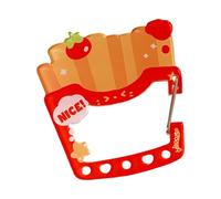 YAOGUI Mousqueton créatif en acrylique pour hamburger frites Porte-clé tendance pour sac à dos en plein air Accessoires pour enfants Mousqueton en acrylique, Frites, One Size