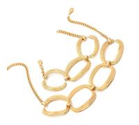 YAOGUI Parure de bijoux au design circulaire minimaliste - Longueur réglable - Pour tenues décontractées ou formelles - Ensemble de colliers géométriques