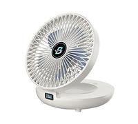 YAOGUI Petit ventilateur portable pliable pour la maison, rechargeable par USB, réglable, rotatif, silencieux, fonctionnement électrique, facile à nettoyer, moteur sans balais, chargement silencieux