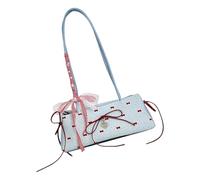 YAOGUI Sac à bandoulière élégant pour femme avec nœuds, sac à main pour voyage et travail décontracté, accessoire essentiel sous les bras, bleu, One Size
