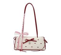 YAOGUI Sac à bandoulière élégant pour femme avec nœuds, sac à main pour voyage et travail décontracté, accessoire essentiel sous les bras, beige, One Size