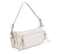 YAOGUI Sac à bandoulière en cuir synthétique pour femme, sac à main rétro sous les bras, sac à main décontracté multi-poches et sac à main pour femme, sac à main rétro tendance en cuir PU pour