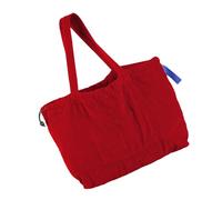 YAOGUI Sac à bandoulière rétro en velours côtelé pour femme avec sac à main spacieux pour faire du shopping ou voyager dans un style coréen élégant sac à main tendance pour femme, Rouge, One Size