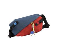 YAOGUI Sac à bandoulière tendance pour femme et homme - Sac à bandoulière multi-poches avec sangle réglable - Sac à bandoulière pour femme - Grande épaule - Pour shopping, bleu et rouge, One Size