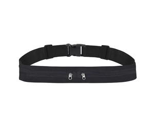 YAOGUI Sac Banane de Course à Pied, Grande Capacité, Respirant, Dissimulé, Sac de Ceinture Invisible, Couleur : Noir