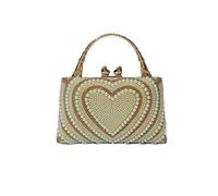 YAOGUI Sac de soirée pour femme - Sac à bandoulière pailleté avec chaîne - Élégant sac à main à strass - Pour mariage - Sac à main élégant à bandoulière en strass, doré, One Size