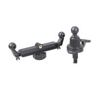 YAOGUI Support de voiture double 17 mm pour prise d'air avec filetage femelle 1/4 pour support de charge, crochet réglable pour grille d'aération de voiture, support de téléphone