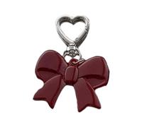 YAOGUI Sweet Bows Keychain Car Chains Key Chains Bowknot Cavying Charme Hands À Main Charmant Coeur Keyholders Téléphone Charme Sweet Bows Keychain Charm