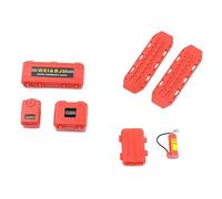 YAOGUI Télécommande Crawler Accessoires Décoration Récupération Conseil Huile Tambour Extincteurs Boîte à Outils pour TRX4M SCX24