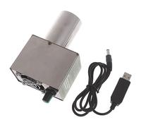 YAOGUI Ventilateur de barbecue extérieur USB5V 5,5 x 2,1 mm souffleur d'air électrique pour le camping barbecue outil de barbecue avec tube de collecte d'air poêle à charbon de bois fusion métal USB