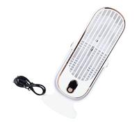 YAOGUI Ventilateur de bureau rechargeable sans pales - Petite table de refroidissement silencieuse - 5 vitesses - Pour la maison, le bureau, la chambre à coucher - Faible bruit