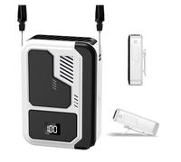 YAOGUI Ventilateur de taille portable rechargeable et amovible à 5 vitesses avec clip de ceinture pour le camping en plein air Moteur sans balais
