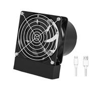 YAOGUI Ventilateur électrique délicat à 3 vitesses - Chargement USB - Moteur 2200 tr/min - Maille métallique - Pour la circulation de l'air d'atelier - Multi-usage - Rechargeable