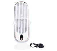 YAOGUI Ventilateur tour de bureau alimenté par USB, 5 vitesses, réglable, sans balais, ventilateur de bureau avec écran LED, refroidissement silencieux pour la maison, plusieurs scènes rechargeables