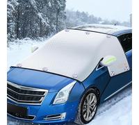 yaohaishao Housse de Pare-Brise de Voiture pour Infiniti FX II 2011-2013, Housse de Pare-Brise Pliable pour l'hiver Protection Contre la Neige Les UV et Le Gel,White