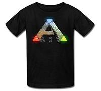 YAOHANXIN Youth Ark Logo Ark Survival Evolved Kids Boys and Girls T-Shirt Black S