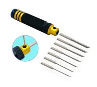 Yaohappy Premier modèle Scriber Gundam résine sculpté Scribe ligne passe-temps outil de coupe ciseau 7 lames 0.1/0.2/0.4/0.6/0.8/1.0/2.0mm