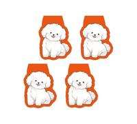 YAOHY Creative Dog Marque Page Magnétiques Campus Classroom Reading Magnetic Bookmark Cartoon Animal Set De 4 Pièces Marque-Pages Personnalisé(C)