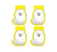 YAOHY Creative Dog Marque Page Magnétiques Campus Classroom Reading Magnetic Bookmark Cartoon Animal Set De 4 Pièces Marque-Pages Personnalisé(B)