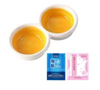 YAOHY Double-Compartiment Reptiles Bol Alimentair Dish Bols À Eau pour Reptiles Tortue Et Hamster Enclosure Compatible Anti-Tip Abreuvoir Tortue Terrestre(Jaune,D)