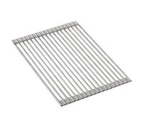 YAOHY Égouttoir À Vaisselle Antidérapant En Silicone, Egoutoire Vaisselle Cuisine Au-Dessus De L'Évier Enroulable, Bac D’Égouttement Résistant À La Rouille(Gray,18 short rods)
