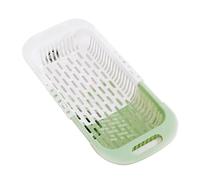 YAOHY Égouttoir À Vaisselle Extensible En Pp Au-Dessus, Egoutoire Vaisselle Cuisine Pour Légumes Et Fruits, Egouttoir Vaisselle Sur Evier À 2 Niveaux(Vert)