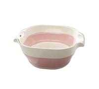 YAOHY Égouttoir À Vaisselle Pliable, 2 Niveaux, Egoutoire Vaisselle Cuisine En Plastique Pour Comptoir, Egouttoir Vaisselle Sur Evier Pour Le Stockage Des Fruits(Pink,L)
