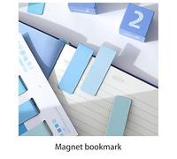 YAOHY Marque Page Magnétiques De Couleur De Couleur De Blocage De La Classe De L'élève Magnetic Bookmark Ensemble De 3 Signets Personnalisés Marque-Pages De Lecture(Bleu)