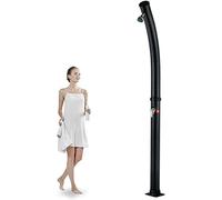 YAOJIA Douche Chauffée À L'énergie Solaire De 7,2 Pieds, Kit De Douche Extérieure, Support De Douche Extérieur Étanche, Résistant Aux UV Et Au Gel avec Pomme De Douche Et Robinet De Pied