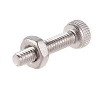 yaojie 50Set M2X10Mm TêTe à Six Pans Creux Vis à TêTe MoletéE Boulons ÉCrou