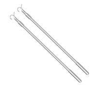Yaoliucp 2pcs Rideau Trayer Baguette 13-24 '' '' Batte de Rideau en métal réglable Facile à Tirer TIE Portable pour Les NAVES DE LAVERSION du Pose du CORCE CORCE des Vêtements