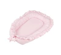 Yaoliucp Baby Lounger, Cotton Newborn Sleep Nest, Portable Co-Releeping Pod, Baby Lounger Cotton Newborn Nest, Bassinet Matelas avec Dentelle Pendant 0-12 Mois Nouveau-né bébé