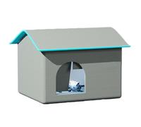 Yaoliucp Cat House, 12h Chiens de Refroidissement chenil extérieur avec 9 Pack de Glace, 18,9x15,6x15 Tente de Chien imperméable pour à Moins de 15 kg de Chat, Petit Chien, L, chenil de Chien
