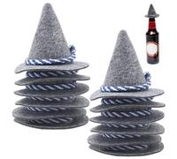 Yaoliucp Mini chapeau de sorcière, 12pcs 3, 9 x 3, 2 pouces chapeau de sorcier en feutre, décoration bouteille vin pour la fête favor aux accessoires bricolage artisanat