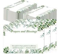 Yaomiao Lot de 400 cartes de visite de l'église 7,1 x 10,9 cm - Petites cartes de prière décoratives pour prière - Décorations d'église pour sanctuaire, vœux et prière