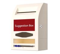 YAONJS Boîte À Suggestions Verrouillable - Boîte À Plaintes Murale Et Urne Électorale pour Une Collecte Sécurisée des Commentaires(18 * 10.5 * 25.5cm)