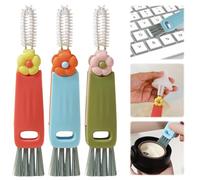 Yaopelky Lot de 3 brosses de nettoyage 3 en 1 multifonctions pour couvercle de tasse