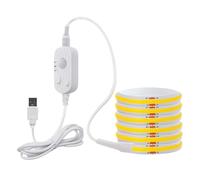 YAOPIU Bande LED avec Détecteur de Mouvement | Éclairage Rechargeable 5V 90 cm | Bande LED pour Placard Activée par Mouvement | Pour Armoire Escalier Chambre Cuisine Sous-sol Sous Le