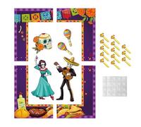 YAOPIU Cadre Photobooth,Jour des Morts Photo - Accessoires Fête pour Rassemblements Familiaux Festivals Communautaires Célébrations Ados Carnaval