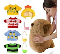 YAOPIU Capybara Peluche Capybara - Doudou pour - Animale réaliste - Cadeau de rentrée des Classes - Anniversaire Noël - Bébé Fille