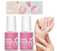 YAOPIU Colle Pour Ongles Pressés | Adhésif pour Ongles en Résine Acrylique,2 Pièces Fournitures Manucure Séchage Rapide Pour Salon Maison Stylistes Créatifs Amateurs Beauté Professionnels Occupés