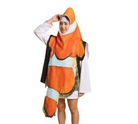 YAOPIU Costume Poisson - Costume Halloween Cosplay - Sans Manches pour Théâtre Fête Scénique Soirée Familiale Célébration Festival - Fête Familiale Festival Carnaval Masquerade