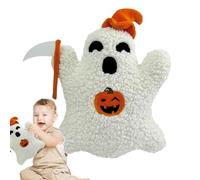 YAOPIU Coussins Décoratifs Halloween,Ghost Throw Pillows - Coussin Horreur Décoratif Doux et Confortable avec Chapeau et Faux pour Chambre Hôtel Canapé