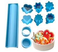 YAOPIU Découpeur De Cake | Kit De Moules À Cake Imprimés 3D Avec Formes Et Presse - Outils De Cuisson Pour Préparer Desserts Anniversaires Mariages Fêtes