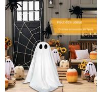 YAOPIU Fantôme d'halloween,Fantôme Effrayant Qui S'avec Éclairage LED pour Intérieur - Accessoires d'Ambiance Festive pour Jardins Fenêtres Cheminée Pelouse Fêtes et Étagères
