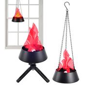 YAOPIU Lueur de Flamme pour Extérieur - Effet Feu de Camp Électrique 100-240V AC,Lanterne LED à Effet de Flamme Réaliste pour Maison Patio Véranda Jardin Camping Fête Halloween Noël,Halloween Noël