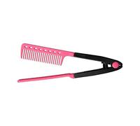 YAOPIU Peigne Lisseur Cheveux | Lissage Coiffage Peigne Plaquant | Brosse Lissante en V pour Lissage Parfait | Pour Déplacements Vacances Week-end Sortie