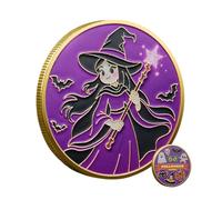 YAOPIU Pièce De Collection Halloween - Pièce de Défi Commémorative Halloween - Souvenir Commémoratif Festif Décoration pour Amis Mère Famille Adultes Hommes Femmes