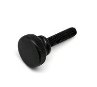 yaoqijie 1/2/5pcs M3 M4 M5 M6 DIN464 GB834 Knurl High Step Head Hand Tighten Thumb Screw Curtain Wall Glass Lock Thumbscrew Adjust lasting(schwarz,10mm,5pcs M5)