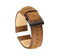 yaoqijie Bracelet de montre Vintage en cuir de vachette véritable 20mm 22mm bracelet à dégagement rapide Crazy Horse hommes bracelets de montre accessoires de montre lasting(1,22mm)